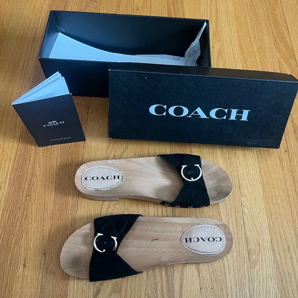 Vintage Coach Clogs with Original Box Size 7